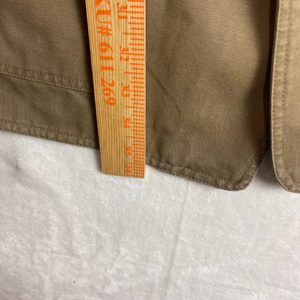 GAP Men's Khaki Barn Chore Coat Corduroy Collar Jacket Size XL_4
